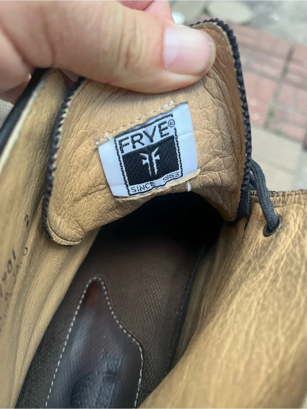 Frye durable leather